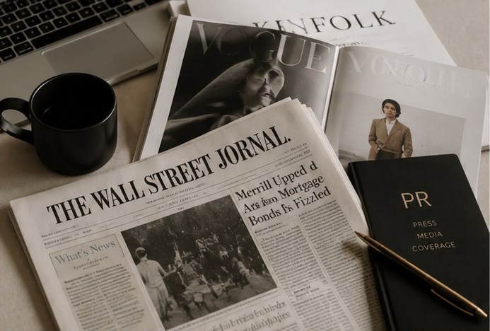 PR & Media — editorial visual